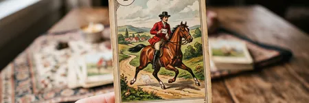 Der Reiter im Lenormand-Tarot: Bedeutung