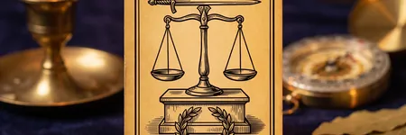 Die Gerechtigkeit, Karte 41 des Orakels der Triade