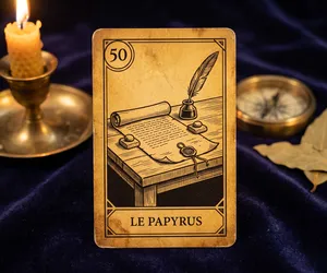 Der Papyrus, Karte 50 des Orakels der Triade